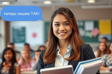 Только учителя новой закалки пишут верно 4 слова - нормы на них не действуют коллаж ИА Stavropol.Media и ИИ Qwen (18+)
