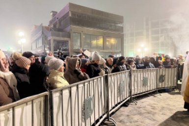 Рекордное число человек окунулись в купель на Крещение в Железноводске Соцсети Е. Бакулина