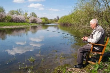 Окунь выстроится в очередь: бросаю в воду &quotшипучку&quot, и клев начинается через 3 минуты ИИ Kandinsky (18+)