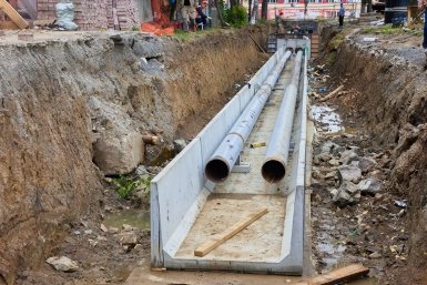 Два посёлка остались без воды из-за утечки на водопроводе в Кисловодске Осипчук Д. В., ИА PrimaMedia.ru