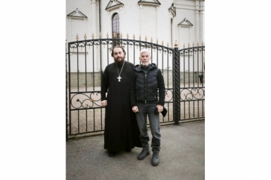 Олег Газманов посетил службу в Казанском кафедральном соборе Ставрополя