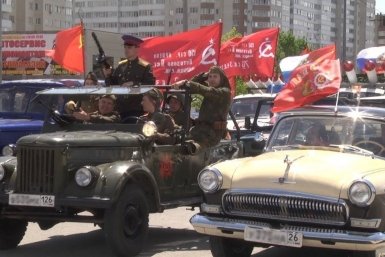 Автомарш вновь проедет по улицам Ставрополя в День Победы Мэрия Ставрополя