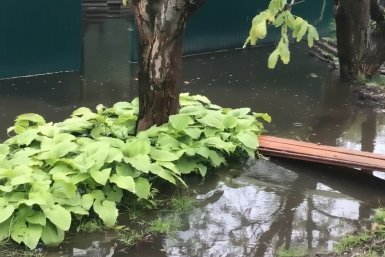 Затопленные затяжными дождями улицы, дворы и дома показал глава Невинномысска соцсети Михаила Миненкова