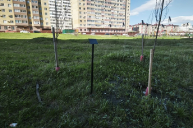 В народном сквере Горбачева исчезла табличка, установленная жителями Ставрополя Предоставил Георгий Ляшов
