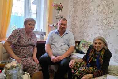 С 98-летием поздравили труженицу тыла из станицы Ессентукской на Ставрополье соцсети Николая Бондаренко