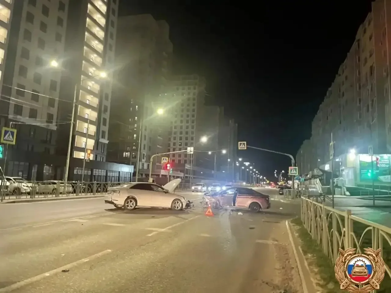 Тройное ДТП произошло минувшей ночью в Ставрополе ГАИ Ставрополья