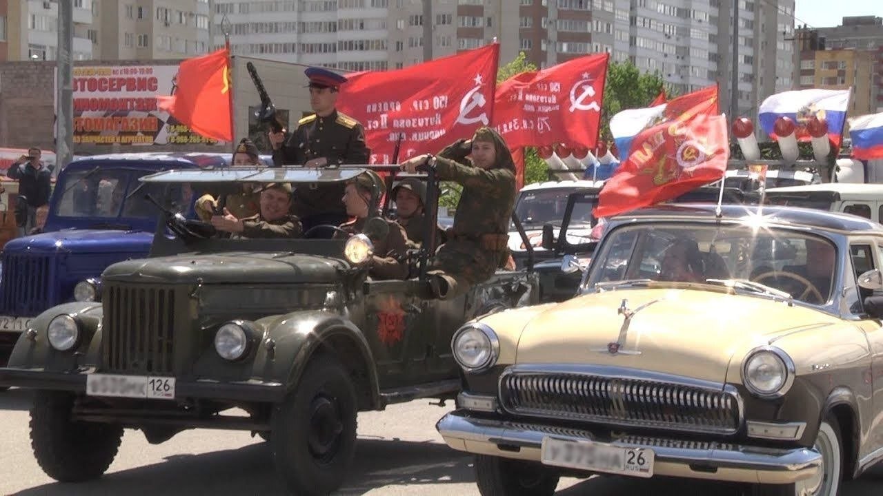 Автомарш вновь проедет по улицам Ставрополя в День Победы Мэрия Ставрополя