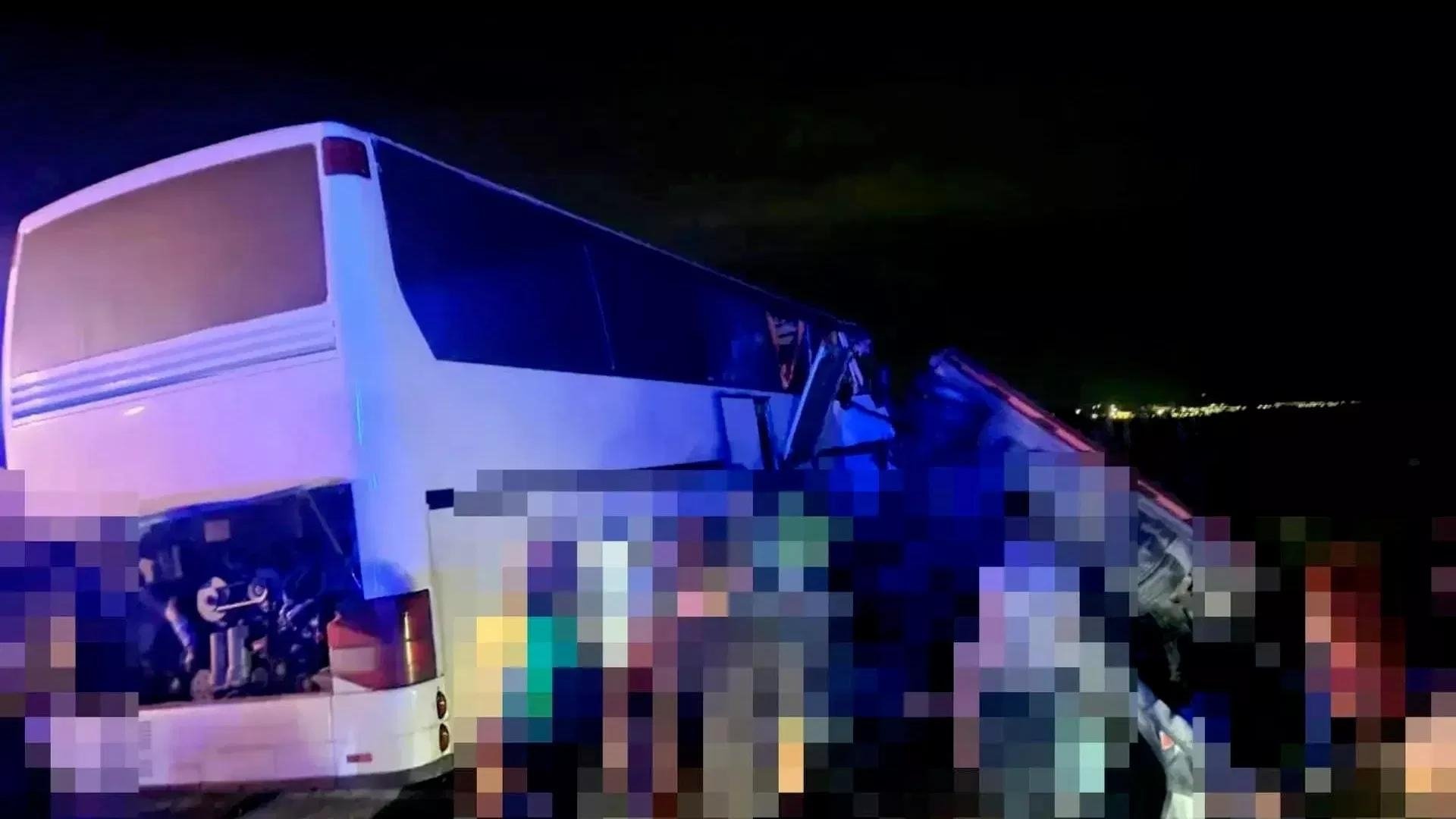 Пассажирский автобус &quotГрузия – Москва&quot попал в жуткое ДТП на Ставрополье ГАИ Ставрополья