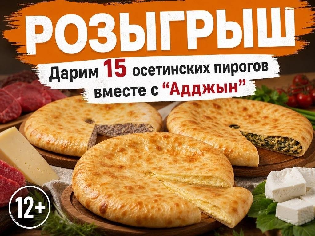 Розыгрыш: дарим 15 осетинских пирогов вместе с “Адджын” жителям Ставрополья