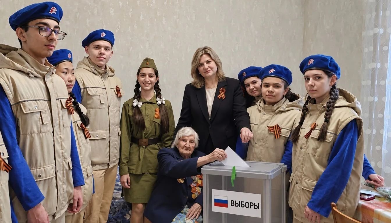 103-летняя участница ВОВ из Предгорья проголосовала на выборах на дому