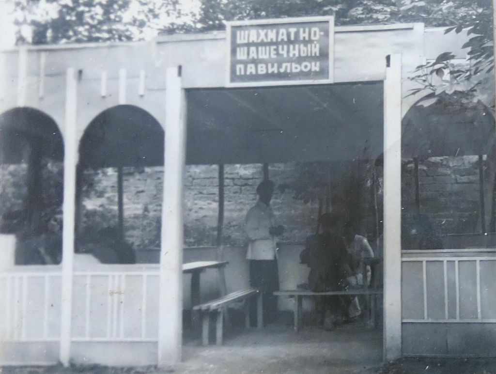 Шахмато-шашечный павильон в центральном парке, 1959 год